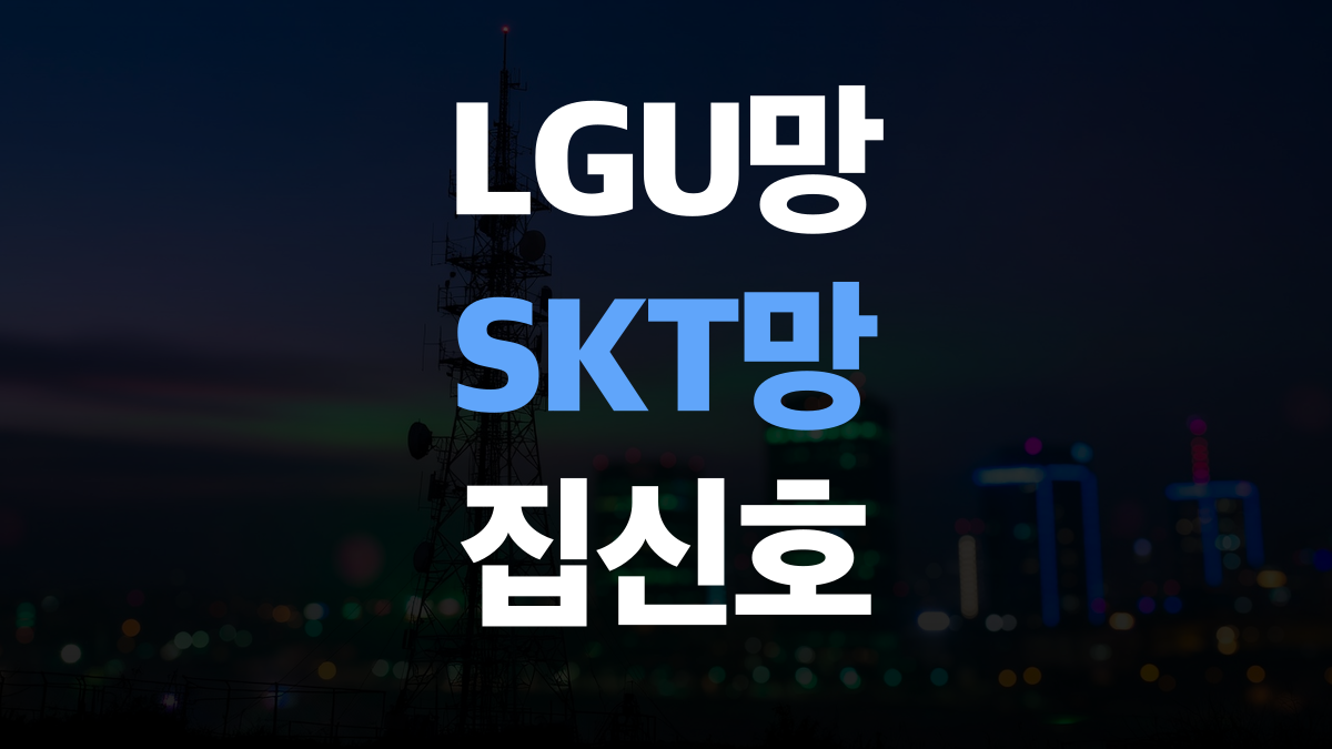 핸드폰 요금제 추천 비교분석 - LGU SKT 망 맞춰 고르는법 총정리