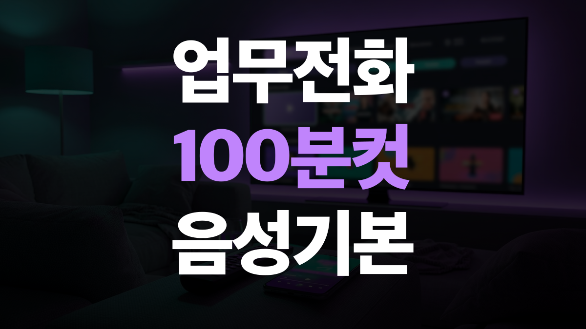 핸드폰 요금제 추천 비교분석 - 업무통화 기본 300분 고르는법 총정리